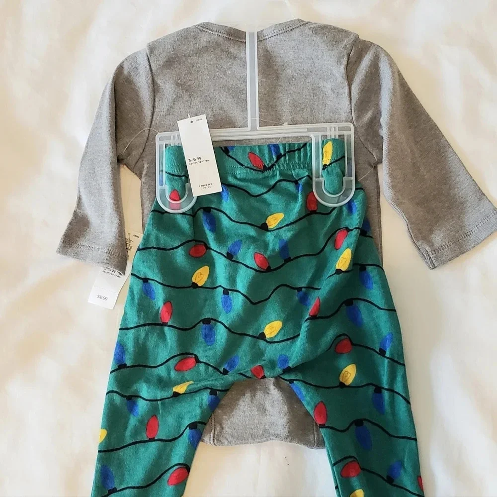 Old Navy & Carter Holiday Infant Onesie/Pajamas Bundle